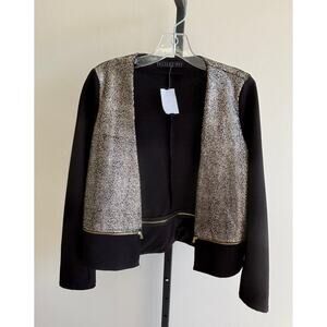 Potter's Pot Women's Black Gold Topper Jacket Size S #9969